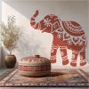 Indiai elefánt stencil - Festő - 31x35 cm közepes