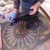 Indián nő stencil - 3D - 38x60 cm maxi