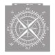 Compass 3D stencil - 59x63 cm 01