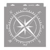 Compass painting stencil - 31x35 cm