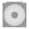 Kaleidoszkóp stencil - Festő - 59x63 cm extra