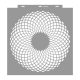 Kaleidoscope painting stencil - 59x63 cm
