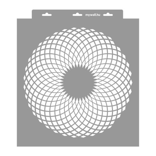 Kaleidoscope painting stencil - 38x42 cm