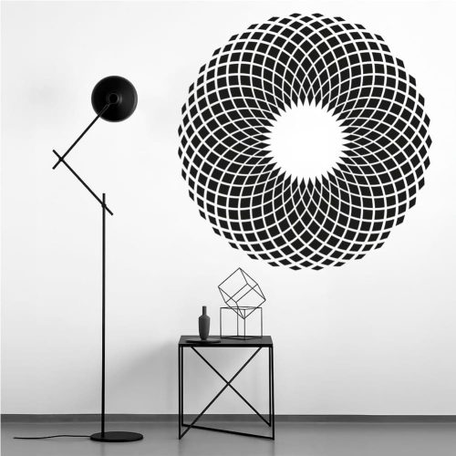 Kaleidoscope 3D stencil - 59x89 cm