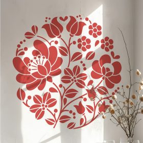 Kalocsai 01 stencil - Festő - 18x23 cm mini