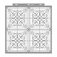 Fireplace grill painting stencil - 59x63 cm