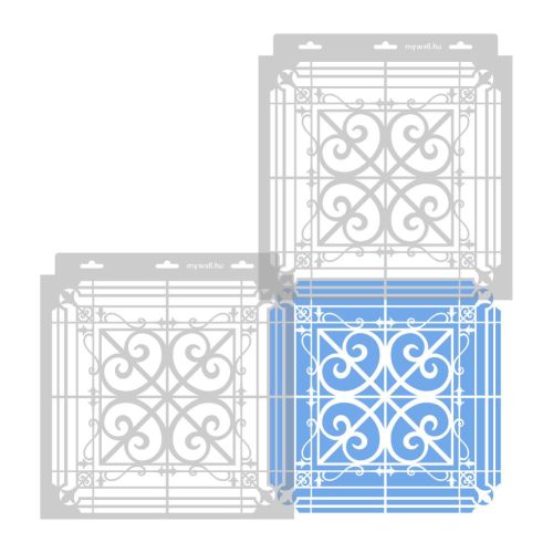 Kandallórács stencil - Festő - 31x35 cm közepes