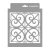 Fireplace grill painting stencil - 18x23 cm