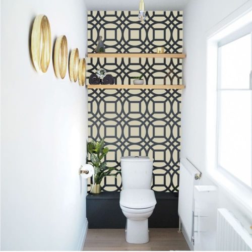 Kanpur stencil - 3D - 38x60 cm maxi