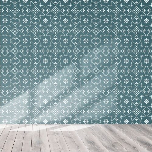 Blue-dye 04 painting stencil - 59x63 cm