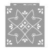 Kékfestő 04 stencil - Festő - 38x42 cm nagy