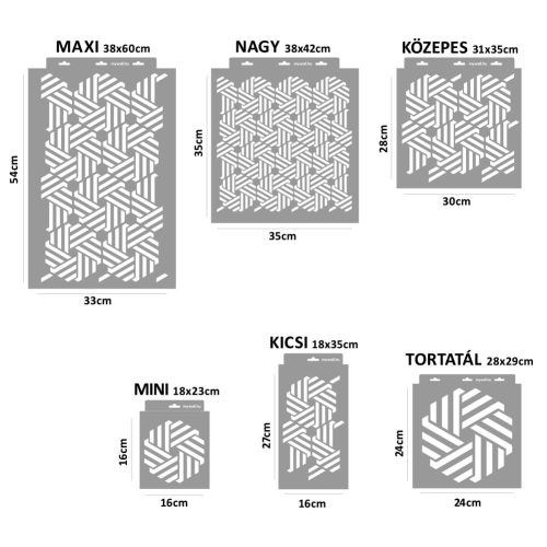 Kelta 03 stencil - 3D - 18x35 cm kicsi