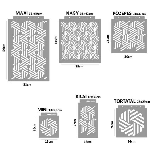 Kelta 03 stencil - Festő - 38x42 cm nagy