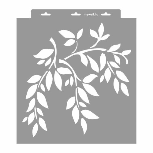 Leafy branches stencil