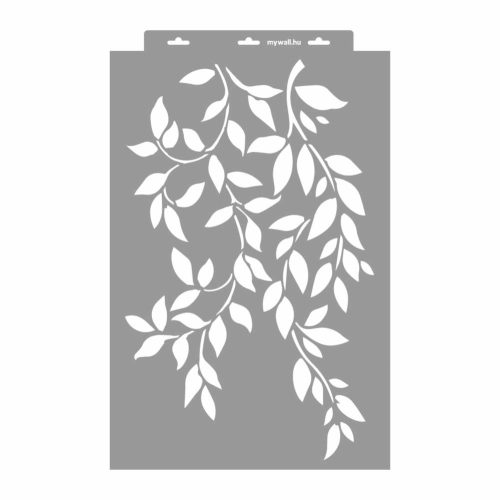 Kis leveles ágak stencil - Festő - 38x60 cm maxi 1