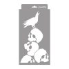 Skulls painting stencil - 18x35 cm