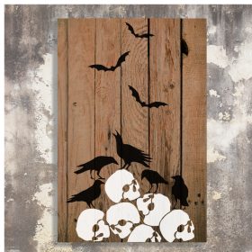 Skulls painting stencil - 18x23 cm