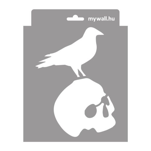 Skulls painting stencil - 18x23 cm