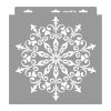 Kovácsoltvas rozetta stencil - Festő - 31x35 cm közepes 2