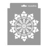 Wrought iron rosette painting stencil - 18x23 cm 01