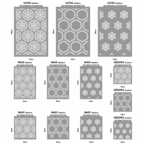 Kristály stencil - Festő - 38x42 cm nagy 1