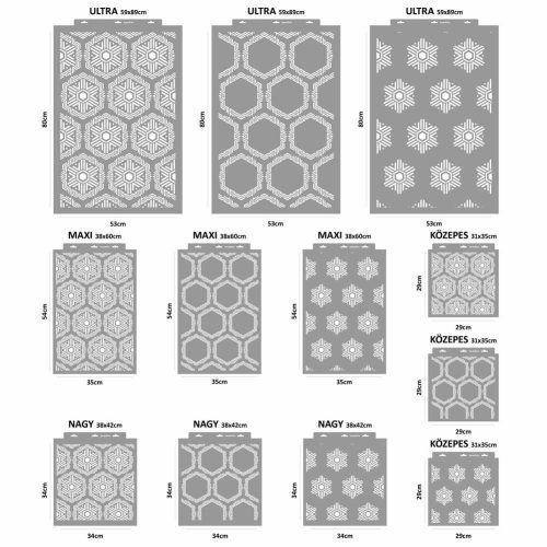 Kristály stencil - Festő - 59x89 cm ultra 1