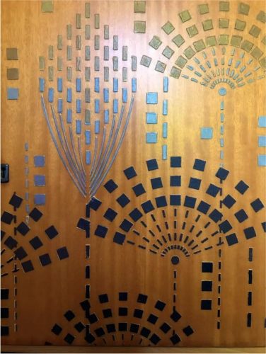 Fans painting stencil - 38x60 cm 01