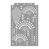 Legyezők stencil - Festő - 38x60 cm maxi 2