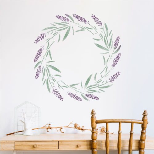 Lavender painting stencil - 59x63 cm