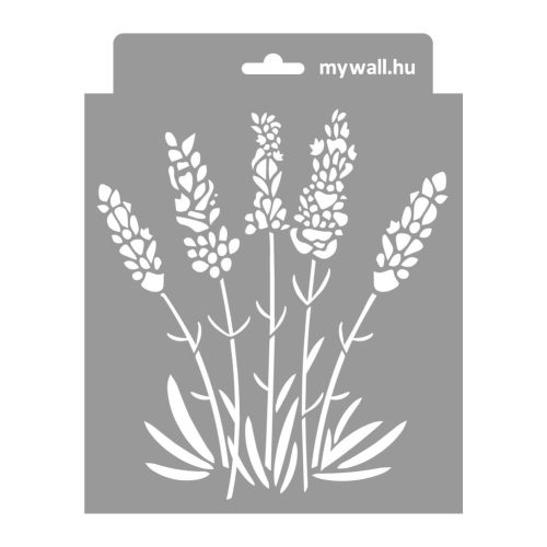 Lavender painting stencil - 18x23 cm