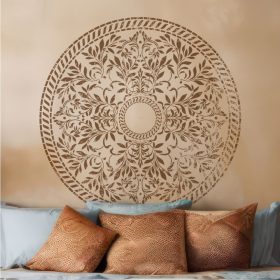 Leveles mandala stencil - Festő - 18x23 cm mini