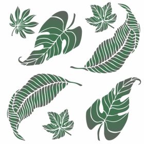 Levélmix stencil - Festő - 18x23 cm mini