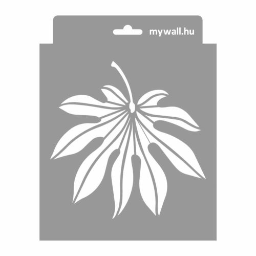 Levélmix stencil - Festő - 18x23 cm mini