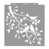 Chirping birds painting stencil - 59x63 cm