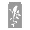 Chirping birds painting stencil - 18x35 cm