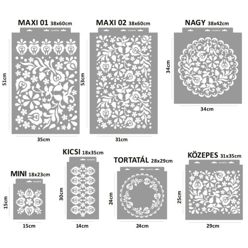 Magyar 02 stencil - Festő - 38x60 cm maxi 1