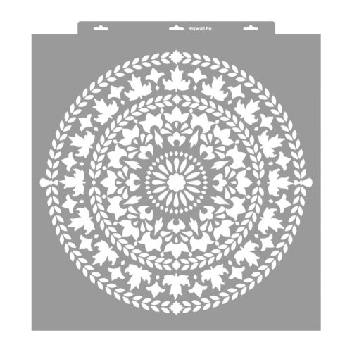 Mandala 12 stencil - Festő - 59x63 cm extra
