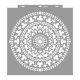 Mandala 12 painting stencil - 59x63 cm