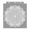 Mandala 13 stencil - 3D - 38x42 cm nagy 2