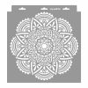 Mandala 13 stencil - Festő - 28x29 cm tortatál