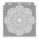 Mandala 13 3D stencil - 28x29 cm