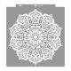 Mandala 14 stencil - 3D - 59x63 cm extra 2