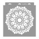 Mandala 14 painting stencil - 28x29 cm