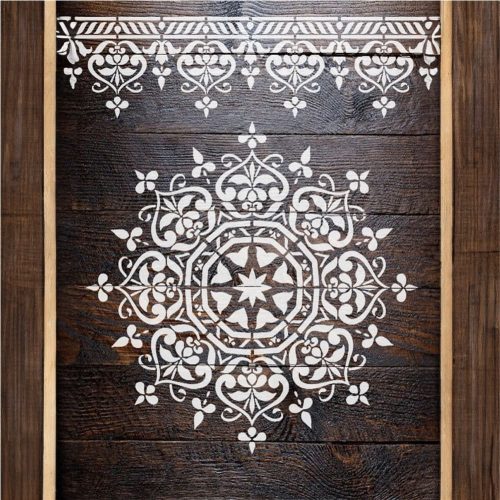 Mandala 04 stencil - 3D - 18x23 cm mini