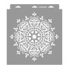 Mandala 04 stencil - 3D - 31x35 cm közepes