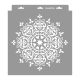 Mandala 04 stencil - Festő - 31x35 cm közepes