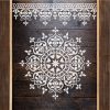 Mandala 04 stencil - 3D - 31x35 cm közepes