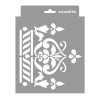 Mandala 04 stencil - Festő - 18x23 cm mini