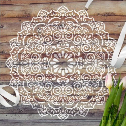 Mandala 05 painting stencil - 31x35 cm 01