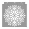 Mandala 06 stencil - 3D - 31x35 cm közepes